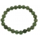 Moldavite round beads bracelet