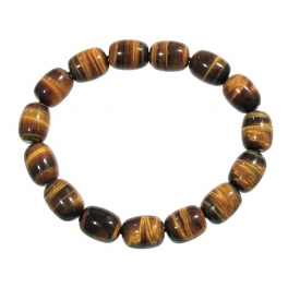 Tiger's Eye barrel beads Bracelet Tiger's Eye barrel beads Bracelet