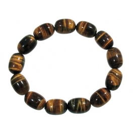 Tiger's Eye barrel beads Bracelet Tiger's Eye barrel beads Bracelet