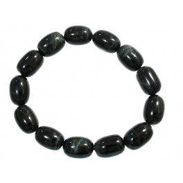 Blue Tiger's Eye barrel beads Bracelet