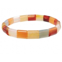 Fire Opal DD beads bracelet