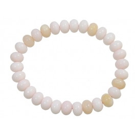 Pink Opal flat beads bracelet Pink Opal flat beads bracelet