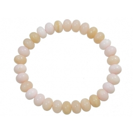 Pink Opal flat beads bracelet Pink Opal flat beads bracelet