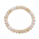 Pink Opal flat beads bracelet