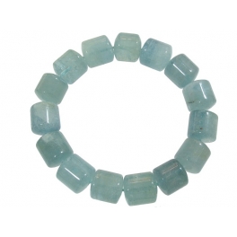 Aquamarine barrel beads bracelet Aquamarine barrel beads bracelet