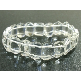 White Quartz Crystal DD beads bracelet White Quartz Crystal DD beads bracelet