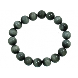 Gray Tiger's Eye barrel beads Bracelet