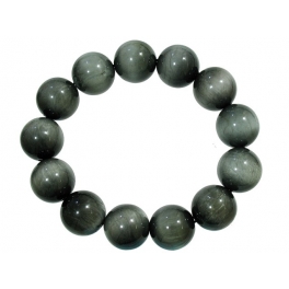 Gray Tiger's Eye barrel beads Bracelet Gray Tiger's Eye barrel beads Bracelet
