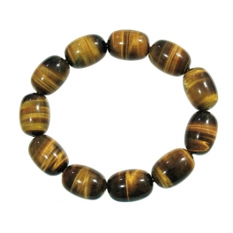 Tiger's Eye barrel beads Bracelet Tiger's Eye barrel beads Bracelet