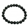 Rainbow obsidian round beads bracelet