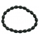 Rainbow obsidian barrel beads bracelet