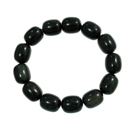 Rainbow obsidian barrel beads bracelet Rainbow obsidian barrel beads bracelet