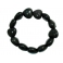 Rainbow obsidian heart beads bracelet
