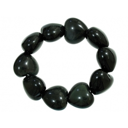 Rainbow obsidian heart beads bracelet Rainbow obsidian heart beads bracelet