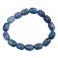 Blue Sugilite barrel beads bracelet