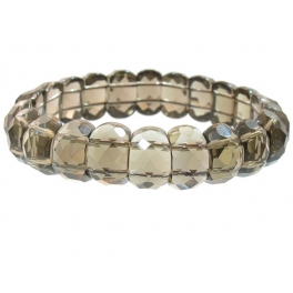 Smoky Quartz DD beads bracelet Smoky Quartz DD beads bracelet