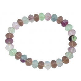 Fluorite flat beads bracelet Fluorite flat beads bracelet