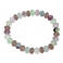 Fluorite flat beads bracelet