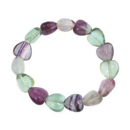 Fluorite heart beads bracelet Fluorite heart beads bracelet