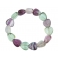 Fluorite heart beads bracelet