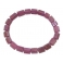 Ruby faceted barrel beads bracelet