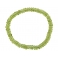 Peridot flat beads bracelet