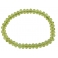 Peridot flat beads bracelet