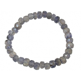Iolite faceted flat beads bracelet Iolite faceted flat beads bracelet