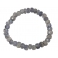 Iolite faceted flat beads bracelet