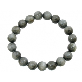 Gray Tiger's Eye round beads Bracelet Gray Tiger's Eye round beads Bracelet
