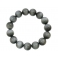 Gray Tiger's Eye round beads Bracelet