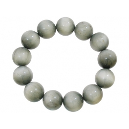 Gray Tiger's Eye round beads Bracelet Gray Tiger's Eye round beads Bracelet