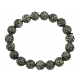 Black Tourmaline Quartz round beads bracelet Black Tourmaline Quartz round beads bracelet