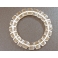 Silver Rutilated Quartz round beads bracelet