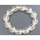 Silver Rutilated Quartz marquise beads bracelet