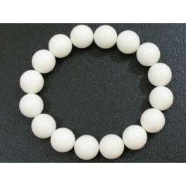 White Conch Shell round beads bracelet White Conch Shell round beads bracelet