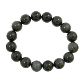 Rainbow obsidian round beads bracelet Rainbow obsidian round beads bracelet