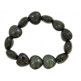 Rainbow obsidian heart beads bracelet Rainbow obsidian heart beads bracelet