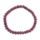 Ruby flat beads bracelet