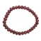 Ruby flat beads bracelet