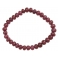 Ruby flat beads bracelet