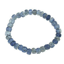Iolite faceted flat beads bracelet Iolite faceted flat beads bracelet