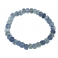 Iolite faceted flat beads bracelet