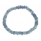 Iolite faceted flat beads bracelet