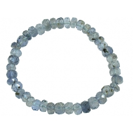 Iolite faceted flat beads bracelet Iolite faceted flat beads bracelet
