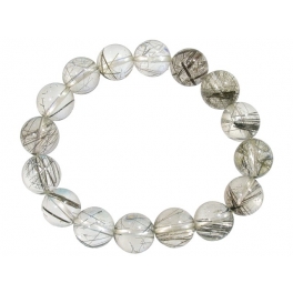 Black Tourmaline Quartz round beads bracelet Black Tourmaline Quartz round beads bracelet
