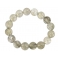 Silver Rutilated Quartz round beads bracelet