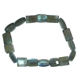 Labradorite faceted flat beads bracelet Labradorite faceted flat beads bracelet