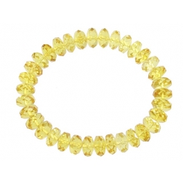 Amber faceted flat beads Bracelet Amber faceted flat beads Bracelet