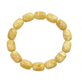 Copal barrel beads Bracelet Copal barrel beads Bracelet